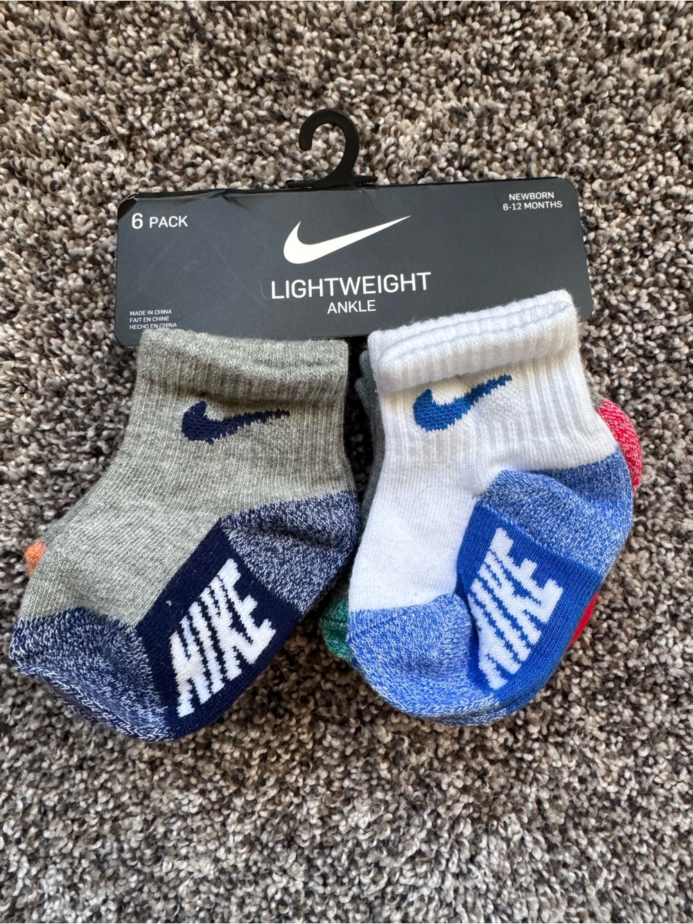 Nike New Baby Ankle Socks 6 Pair